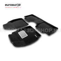 Текстильные 3D коврики Euromat3D Lux в салон для Toyota Corolla (2013-2018) № EM3D-005128