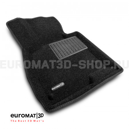 Текстильные 3D коврики Euromat3D Business в салон для Mazda 3 (2014-2018) № EMC3D-003411