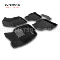 Текстильные 3D коврики Euromat3D Business в салон для Skoda Superb (2009-2014) № EMC3D-004509