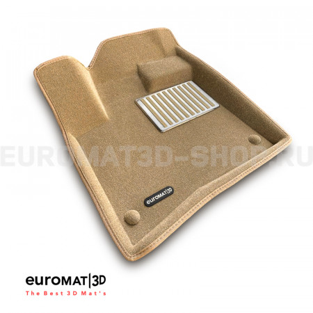 Текстильные 3D коврики Euromat3D Lux в салон для Audi Q7 (2005-2014) № EM3D-001105T Бежевый Текстильные 3D коврики Euromat3D Lux в салон для Audi Q7 (2005-2014) № EM3D-001105T Бежевый