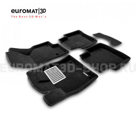Текстильные 3D коврики Euromat3D Lux в салон для Skoda Superb (2015-) № EM3D-004510