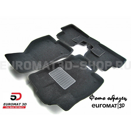 Текстильные 3D коврики Euromat3D Business в салон для Saab 9-3 (2005-2012) № EMC3D-004302