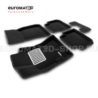 Текстильные 3D коврики Euromat3D Lux в салон для Subaru Forester (2005-2008) № EM3D-004700