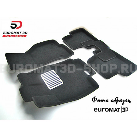 Текстильные 3D коврики Euromat3D Lux в салон для Toyota Prius (2009-2015) № EM3D-005130