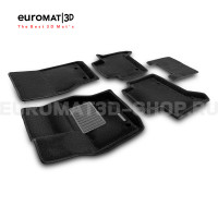 Текстильные 3D коврики Euromat3D Business в салон для Land Rover Discovery V (2017-) № EMC3D-003102