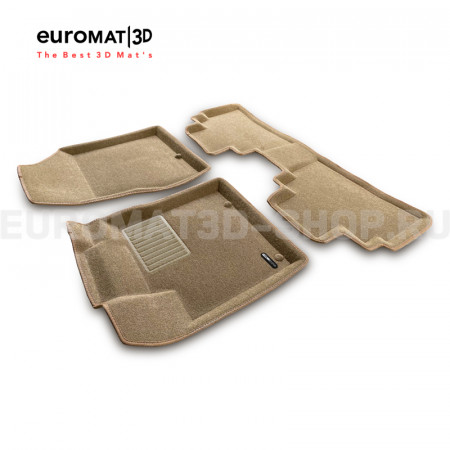 Текстильные 3D коврики Euromat3D Business в салон для Nissan Murano (Z52) (2016-) № EMC3D-003729T Бежевые