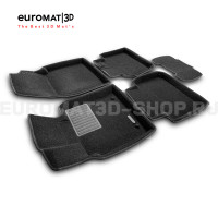 Текстильные 3D коврики Euromat3D Premium в салон для Toyota Camry XV70 (2018-2024) № EMPR3D-005101