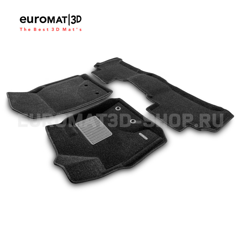 Текстильные 3D коврики Euromat3D Premium в салон для Toyota Land Cruiser 200 (2012-2021) № EMPR3D-005103 Текстильные 3D коврики Euromat3D Premium в салон для Toyota Land Cruiser 200 (2012-2021) № EMPR3D-005103