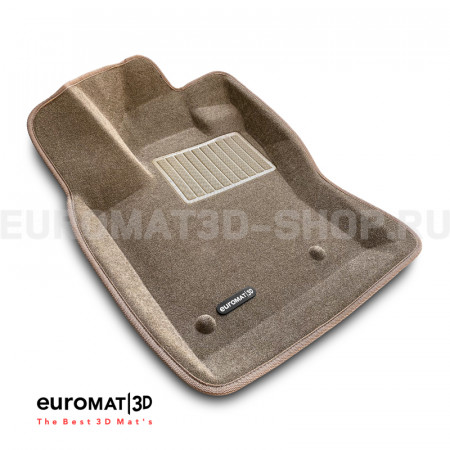 Текстильные 3D коврики Euromat3D Business в салон для Jeep Compass (2018-) № EMC3D-002762T Бежевые Текстильные 3D коврики Euromat3D Business в салон для Jeep Compass (2018-) № EMC3D-002762T Бежевые