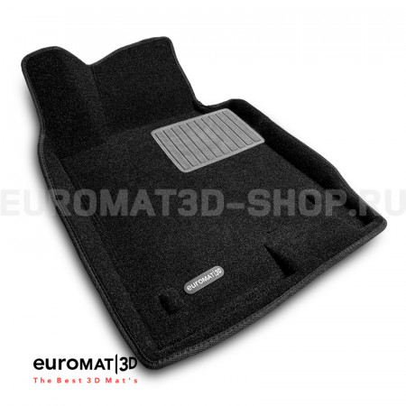 Текстильные 3D коврики Euromat3D Business в салон для Hyundai Sonata (2020-) № EMC3D-002708