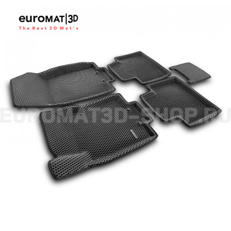 3D коврики Euromat3D EVA в салон для Nissan X-Trail (T32) (2015-2020) № EM3DEVA-003724