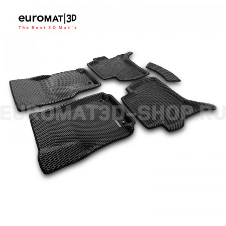 3D коврики Euromat3D EVA в салон для Volkswagen Amarok (2010-) № EM3DEVA-005417