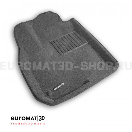 Текстильные 3D коврики Euromat3D Business в салон для Honda CR-V (2017-) № EMC3D-002614G Серые