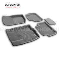 3D коврики Euromat3D EVA в салон для Citroen C-Crosser № EM3DEVA-003609G Серые