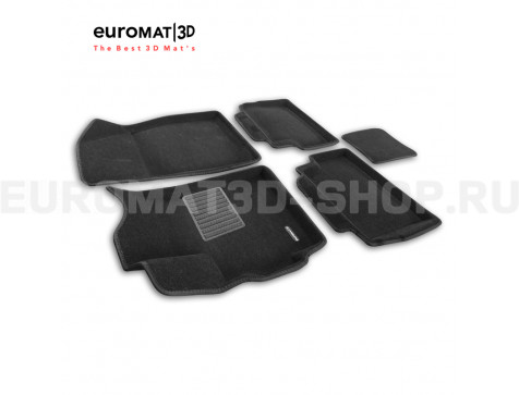 Текстильные 3D коврики Euromat3D Business в салон для Omoda C5 (2022-2025) № EMC3D-001460 Текстильные 3D коврики Euromat3D Business в салон для Omoda C5 (2022-2025) № EMC3D-001460