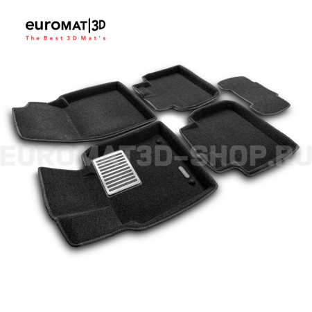 Текстильные 3D коврики Euromat3D Lux в салон для Toyota Avalon (2018-) № EM3D-0051XX