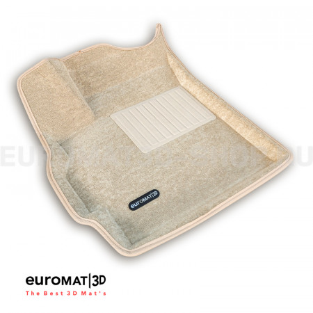 Текстильные 3D коврики Euromat3D Business в салон для Omoda C5 (2022-) № EMC3D-001460T Бежевые